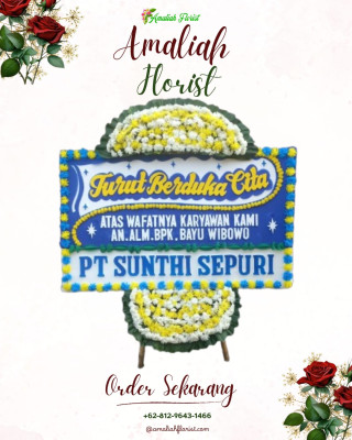 Papan Bunga Duka di Tanjung Balai Selatan
