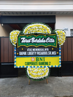 Papan Bunga Duka di Tanjung Balai Selatan