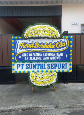 Papan Bunga Duka di Tanjung Balai Selatan
