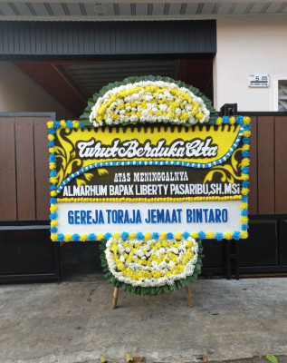 Papan Bunga Duka di Tanjung Balai Selatan