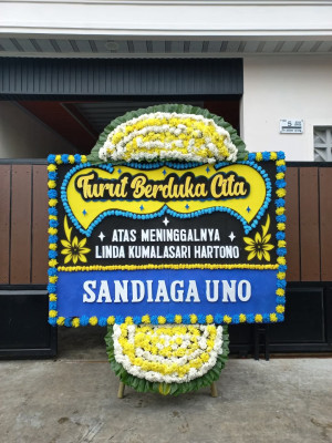 Papan Bunga Duka di Tanjung Balai Selatan